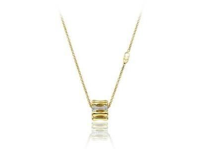 Collier Chimento Bamboo Over Or Jaune 750 Diamant 1G05894B12 - Réf. 1G05894B12450
