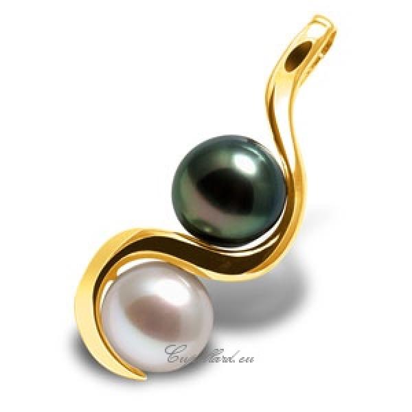 Pendentif Perles Tahiti Et Eau Douce Or Jaune 750 PT 158