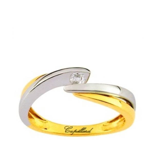 bague or bicolore et diamant bague or bicolore et diamant