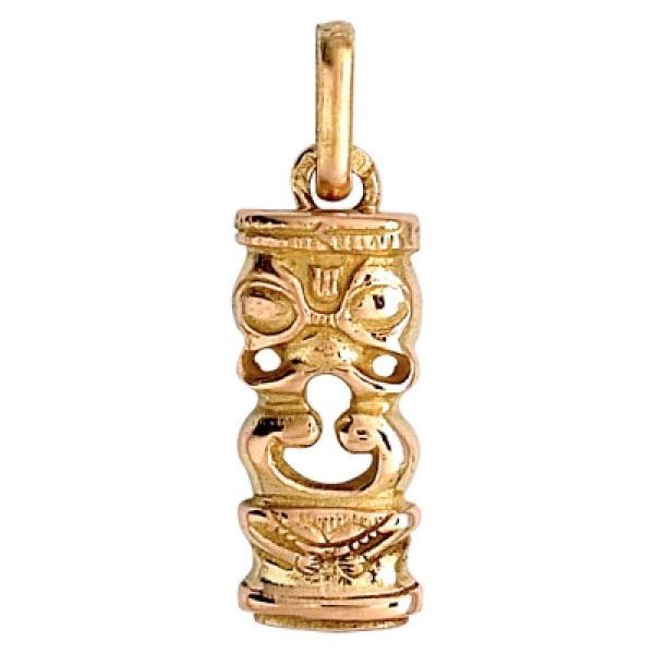 Pendentif Tiki Tendresse Or Jaune 750 14 mm P854 P854 Bijouterie