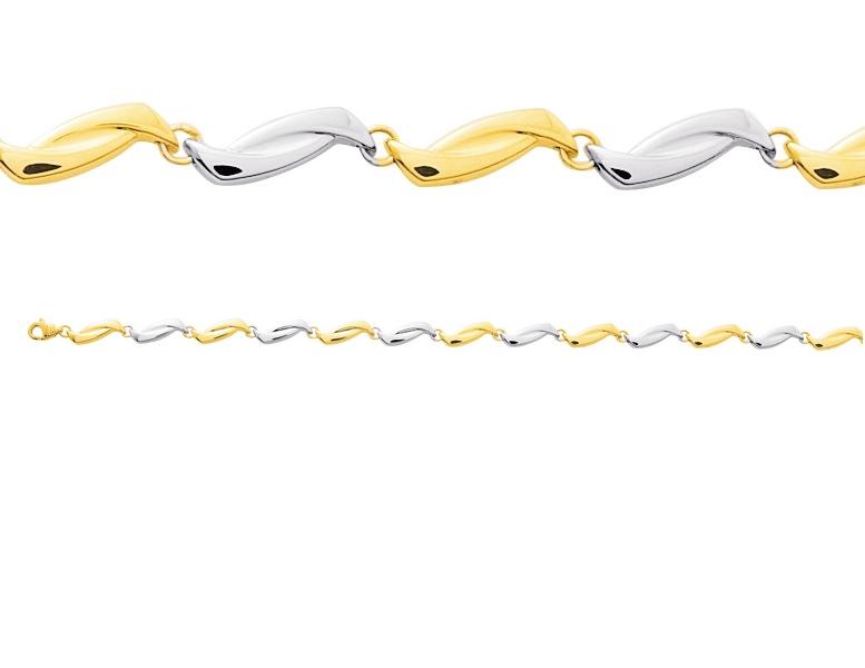 Bracelet bicolore femme Outlet