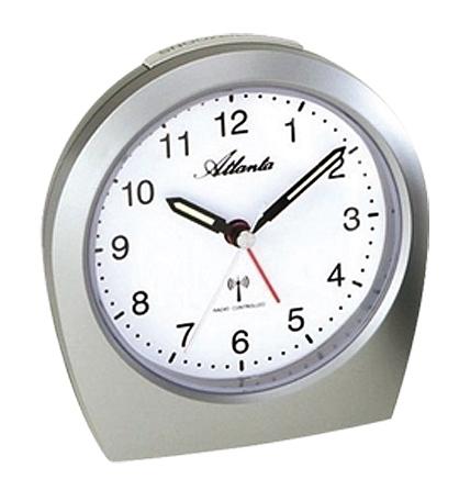 Réveil/horloge Cetronic Argent Avec Mouvement Silencieux Et Alarme Cloche