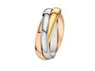 Alliance Anneaux Entrelacés Trois Ors 750 Fair'Belle - 210033 - Réf. 210033