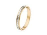 Alliance Bicolore en Or 750 Effet Rayé Fair'Belle - 2011539 - Réf. 2011539