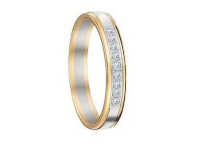 Alliance Bicolore Or 750 Diamants Naturels Fairbelle - 2678099 - Réf. 2678099