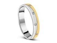 Alliance Bicolore Or 750 Poli Diamants Naturels Fair'Belle - 3737059 - Réf. 3737059