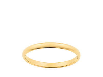 Alliance Bombée Demi-Jonc Léger 2 mm Or Jaune 750 Girard - 3210320 - Réf. 3210320