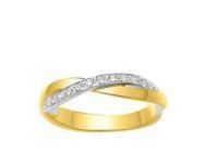 Alliance Dame 2 Ors 750 Diamants 0.12 Ct Girard - 3R003XB4 - Réf. 3R003XB4