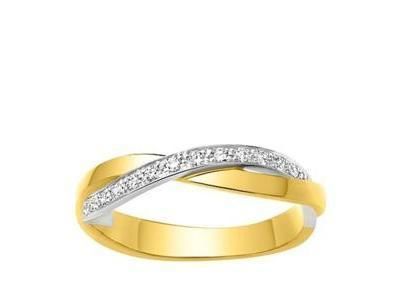 Alliance Dame 2 Ors 750 Diamants 0.12 Ct Girard - 3R003XB4 - Réf. 3R003XB4