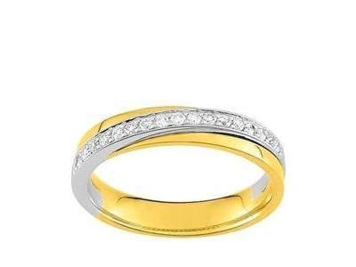 Alliance Dame 2 Ors 750 Diamants 0.18 Ct Girard - 3R009XB4 - Réf. 3R009XB4