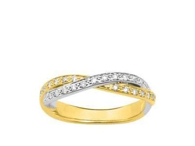 Alliance Dame 2 Ors 750 Diamants 0.24 Ct Girard - 3R007XB4 - Réf. 3R007XB4