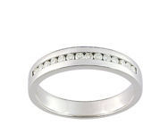 Alliance Dame Diamants Ronds 0.21 Ct Or Gris 750 Girard - 3C047GB2 - Réf. 3C047GB2