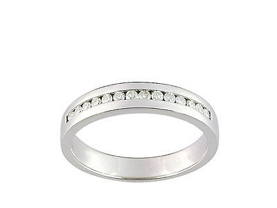 Alliance Dame Diamants Ronds 0.21 Ct Or Gris 750 Girard - 3C047GB2 - Réf. 3C047GB2