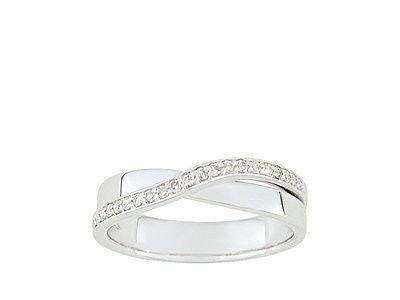 Alliance Dame Or Blanc 750 Diamants Ronds Griffes 0.13 Ct Girard - 3R006GB5 - Réf. 3R006GB5