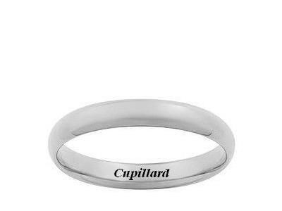 Alliance Demi Jonc Bombé Confort 3,5 mm Or Gris - 3112335 - Réf. 3112335