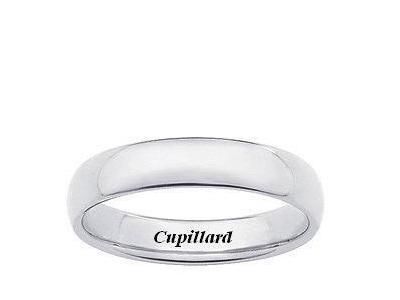 Alliance Demi Jonc Bombé Confort 5 mm Or Gris 750 Girard - 3112150 - Réf. 3112150