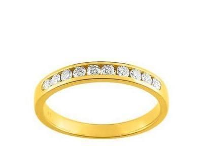 Alliance Demi Tour Diamant 0,30 Ct Rail Or Jaune 750 Girard - 3L026JB2 - Réf. 3L026JB2
