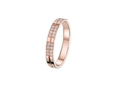 Alliance Demi Tour Diamant Or Rose 750 - 3810324  - Réf. 3810324