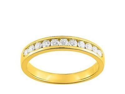 Alliance Demi Tour Diamant Rail 0.40 Ct Or Jaune 750 Girard - 3L027JB2 - Réf. 3L027JB2