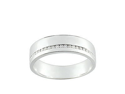 Alliance Demi Tour Diamants Ronds Or Gris 750 Girard - 3C102GB4 - Réf. 3C102GB4