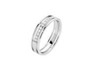 Alliance Demi-Tour Or Gris 750 Diamants - 2730125 - Réf. 2730125