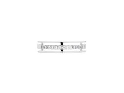 Alliance Demi-Tour Or Gris 750 Diamants - 2730125 - Réf. 2730125