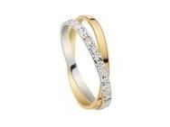 Alliance Deux Anneaux Bicolore en Or 750 - 2118129 - Réf. 2118129