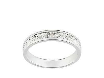 Alliance Diamant 0,10 Ct Griffes Or Gris Palladié 750 Girard 3L041GB4 - Réf. 3L041GB4