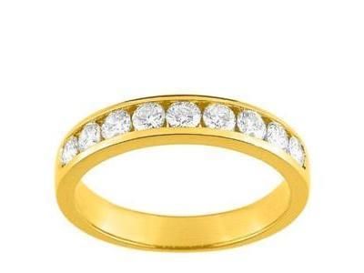 Alliance Diamant 0.70 Carat Or Jaune 750 Serti Rail Girard - 3L029JB2 - Réf. 3L029JB2