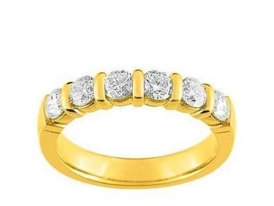 Alliance Diamant 1 Ct Or Jaune 750 Serti Barrette Girard - 3L019JB2 - Réf. 3L019JB2