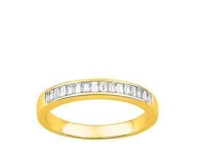 Alliance Diamant Baguette 0,50 Ct Rail Or Jaune 750 - 35029BO - Réf. 35029BO