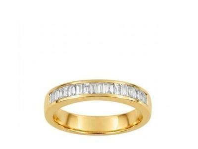 Alliance Diamant Baguette 0,50 Ct Rail Or Jaune 750 - 35029BO - Réf. 35029BO