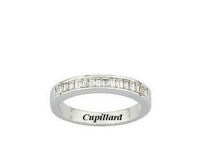 Alliance Diamant Baguette 0,50 Ct Serti Rail Or Gris 750 Girard - 35029GO - Réf. 35029GO