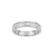 Alliance Diamant Baguette 0,50 Ct Serti Rail Or Gris 750 Girard - 35029GO - Réf. 35029GO