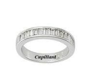 Alliance Diamant Baguette 0,75 Ct Serti Rail Or Gris 750 Girard - 35030GO - Réf. 35030GO