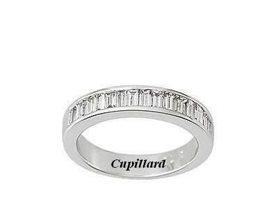 Alliance Diamant Baguette 0,75 Ct Serti Rail Or Gris 750 Girard - 35030GO - Réf. 35030GO