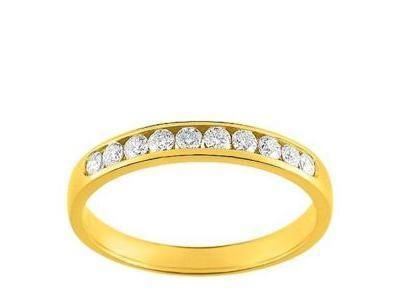 Alliance Diamant Demi Tour Rail 0.25 Ct Or Jaune 750 Girard - 3L025JB2 - Réf. 3L025JB2