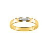 Alliance Diamant Naturel Or Bicolore 750 Girard - 3C022XB2 - Réf. 3C022XB2
