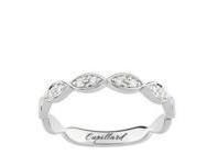 Alliance Diamant Or Blanc Palladié 750 Perlé Girard - 3C069GB4 - Réf. 3C069GB4