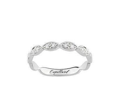 Alliance Diamant Or Blanc Palladié 750 Perlé Girard - 3C069GB4 - Réf. 3C069GB4