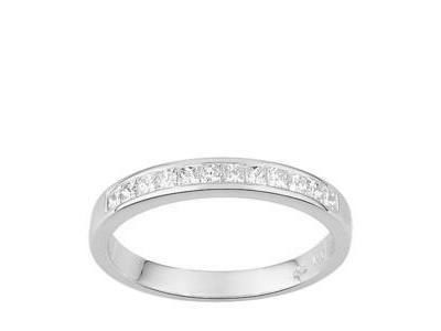 Alliance Diamant Princesse 0,50 Ct Or Gris 750 Serti rail Girard - 35034GO - Réf. 35034GO