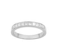 Alliance Diamant Princesse 0,70 Ct Or Gris 750 Serti Rail Girard - 35035GO - Réf. 35035GO