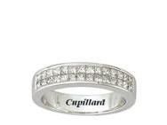 Alliance Diamant Princesse Rail Double Rang Or Gris 750 Girard - 35093GO - Réf. 35093GO