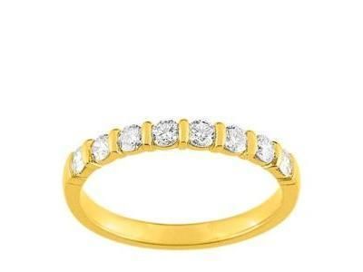 Alliance Diamant Serti Barrette 0,40 Ct Or Jaune 750 Girard - 3L016JB2 - Réf. 3L016JB2