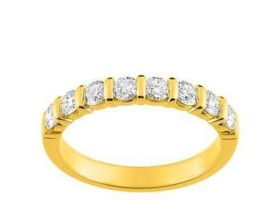 Alliance Diamant Serti Barrette 0.75 Ct Or Jaune 750 Girard - 3L018JB2 - Réf. 3L018JB2