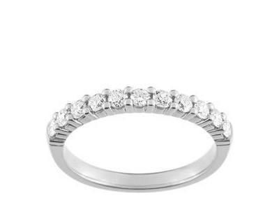 Alliance diamant Serti Griffe 0,50 Carat Or Gris 750 Girard - 3L008GB2 - Réf. 3L008GB2