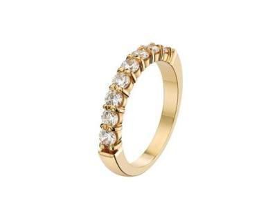 Alliance Diamant Serti Griffe 0,56 Carat Or Jaune 750 - 290707080 - Réf. 290707080