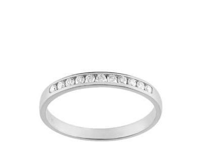 Alliance Diamant Serti Rail 0,10 Ct Or Gris Palladié 750 Girard - 3L022GB2 - Réf. 3L022GB2