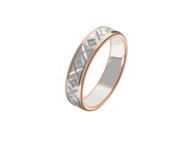 Alliance Diamant Tour Complet Or Rose Et Gris Palladié 750 - 3874009 - Réf. 3874009