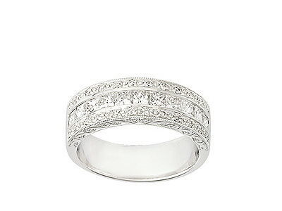 Alliance Diamants Ronds et Princesses 0.87 Ct Or Gris 750 Girard - 3F605GB3 - Réf. 3F605GB3